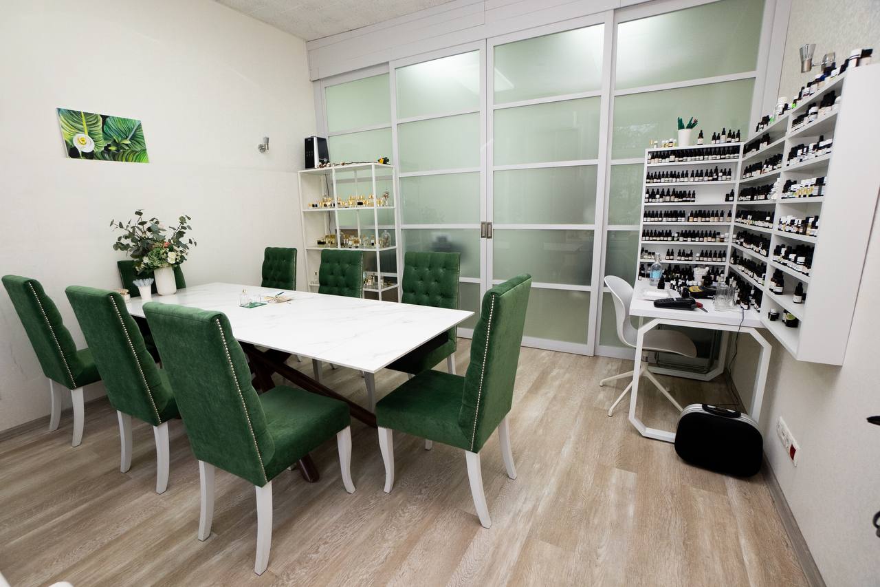Interior of Aroma Parfum's office — a place for developing fragrances and holding meetings